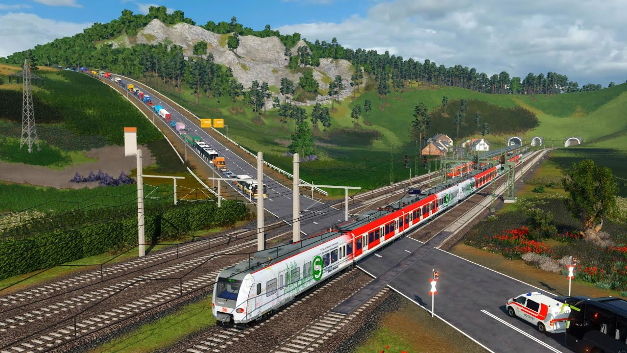 Transport Fever 2: Der Bahnübergang Teil 1288