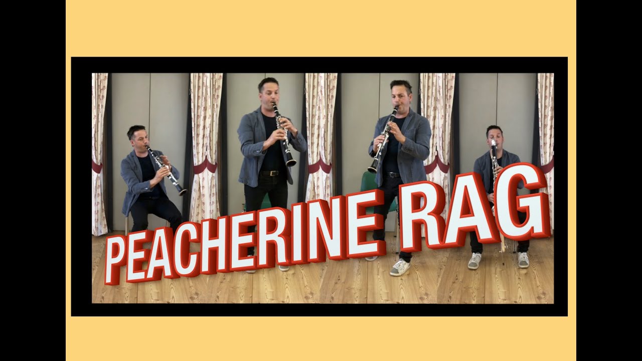 4 PAULOS! PEACHERINE RAG CLARINET QUARTET DI SCOTT JOPLIN