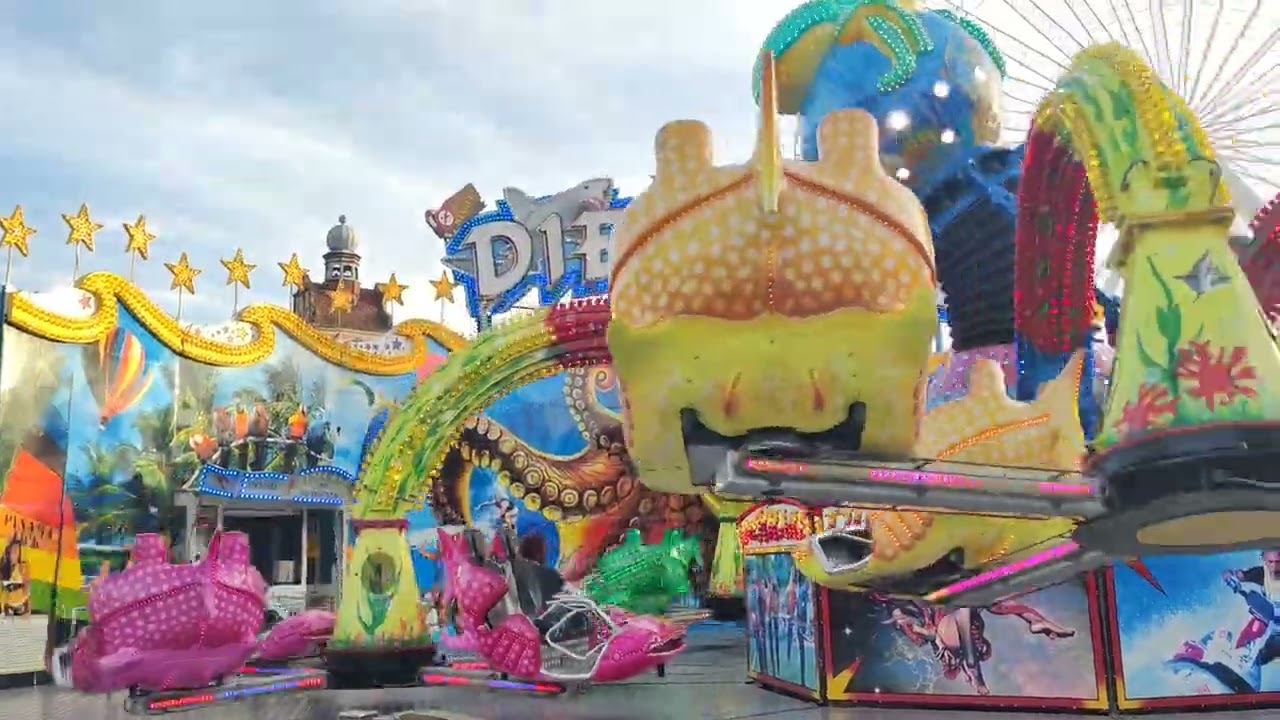 Die Krake - Markmann (Offride) // Maimarkt Landau 2023 // Kirmes Fahrgeschäft // Schwarzkopf