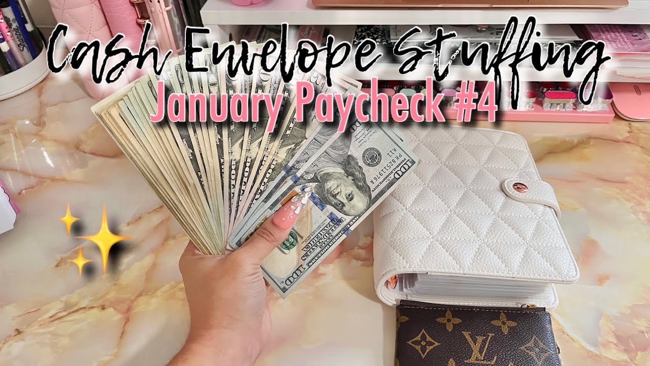 CASH ENVELOPE STUFFING JANUARY PAYCHECK #4 | #cashenvelopesystem  #cashbudgeting