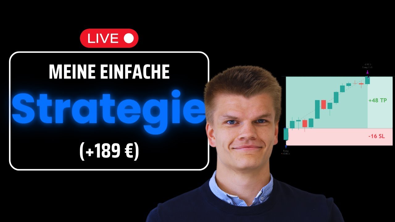 Meine einfache Trading Strategie! +189&euro; Gewinn im Live-Trading Stream Deutsch! Finanzradar