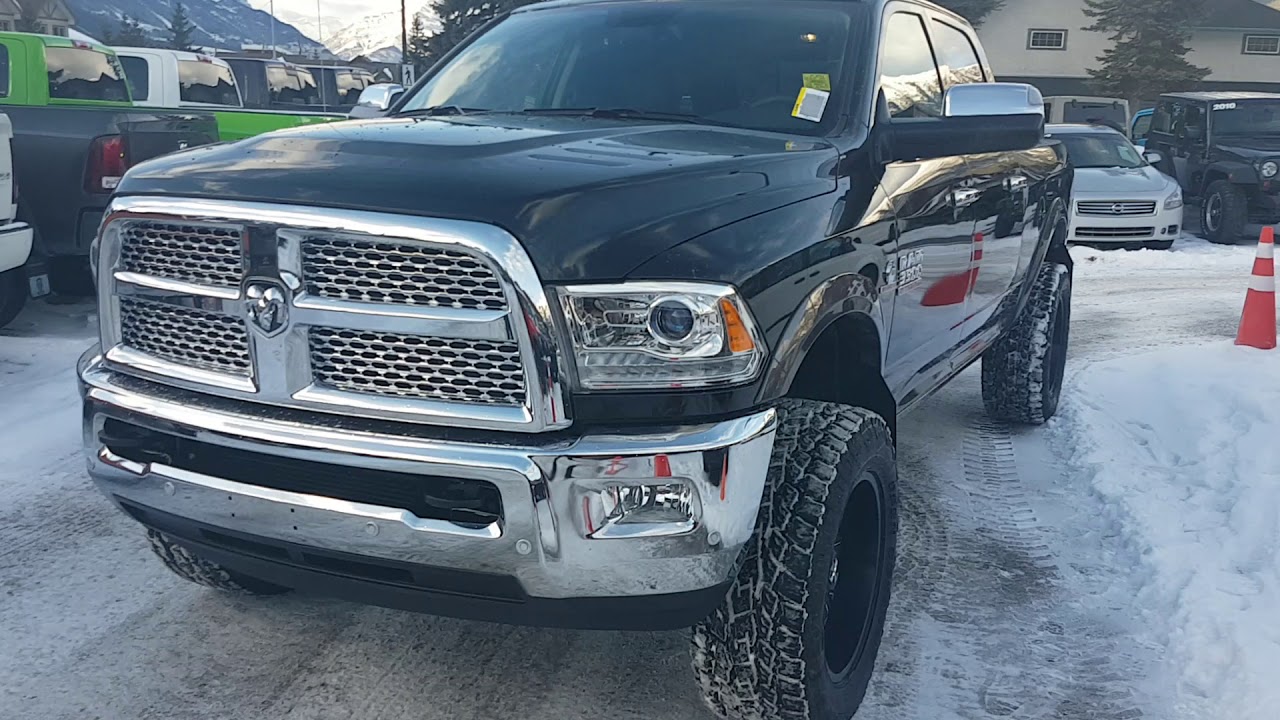 2018 Ram 3500 Laramie Cummins 6.7 Diesel 6 speed manual 4x4 for sale Canmore Chrysler 403-678-5881