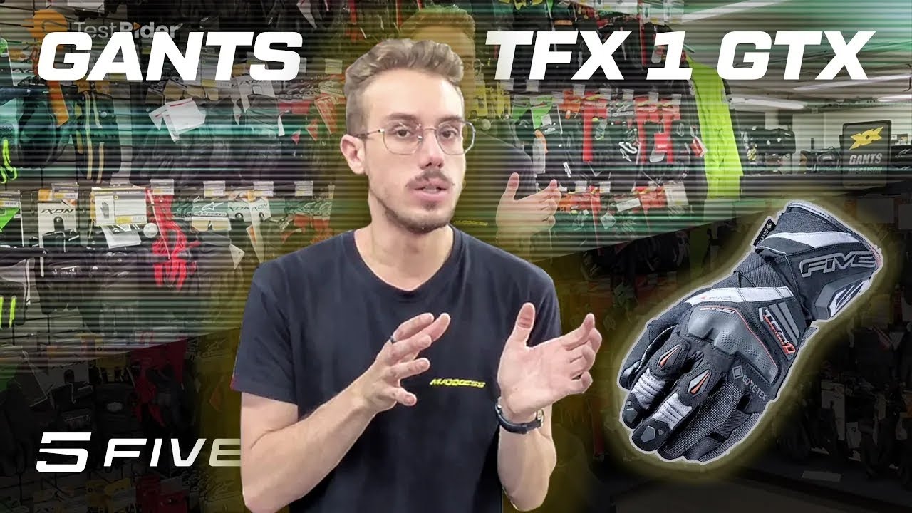 Test des gants moto Five TFX 1 GTX par Lorenzo de Maxxess Toulouse