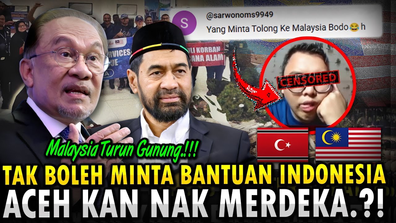 MALU‼️HARUSNYA BERTERIMA KASIH DENGAN MALAYSIA‼ JIRAN DATANG MENOLONG BENCANA BANJIR DI ACEH‼️
