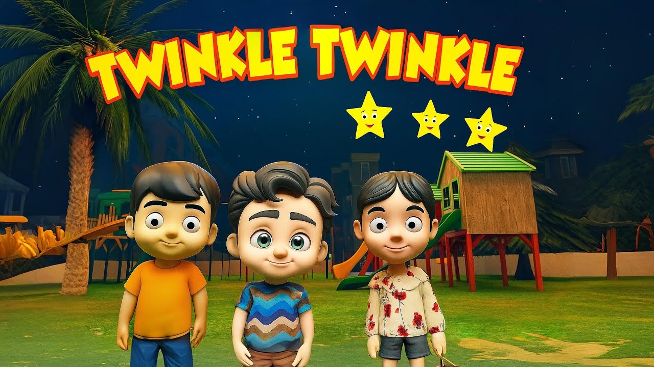 TWINKLE TWINKLE LITTLE STAR | 3D Nursery Rhyme Cartoon for Children | KID'S POP