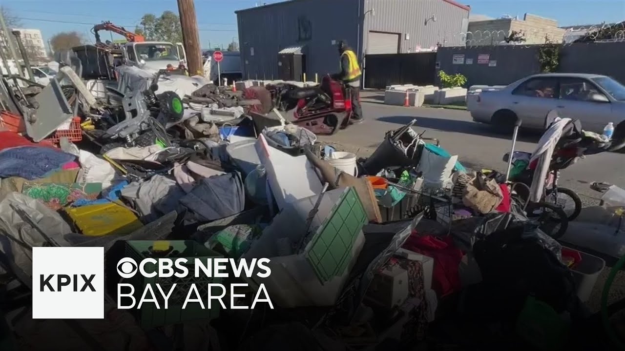 Oakland illegal's dumping problem on full display on street near Coliseum
