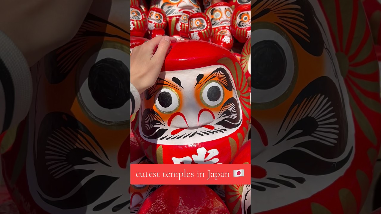 Which one you wanna visit? 😍 #daruma #manekineko #jizo #temple #japanesetemple #japanesetemples