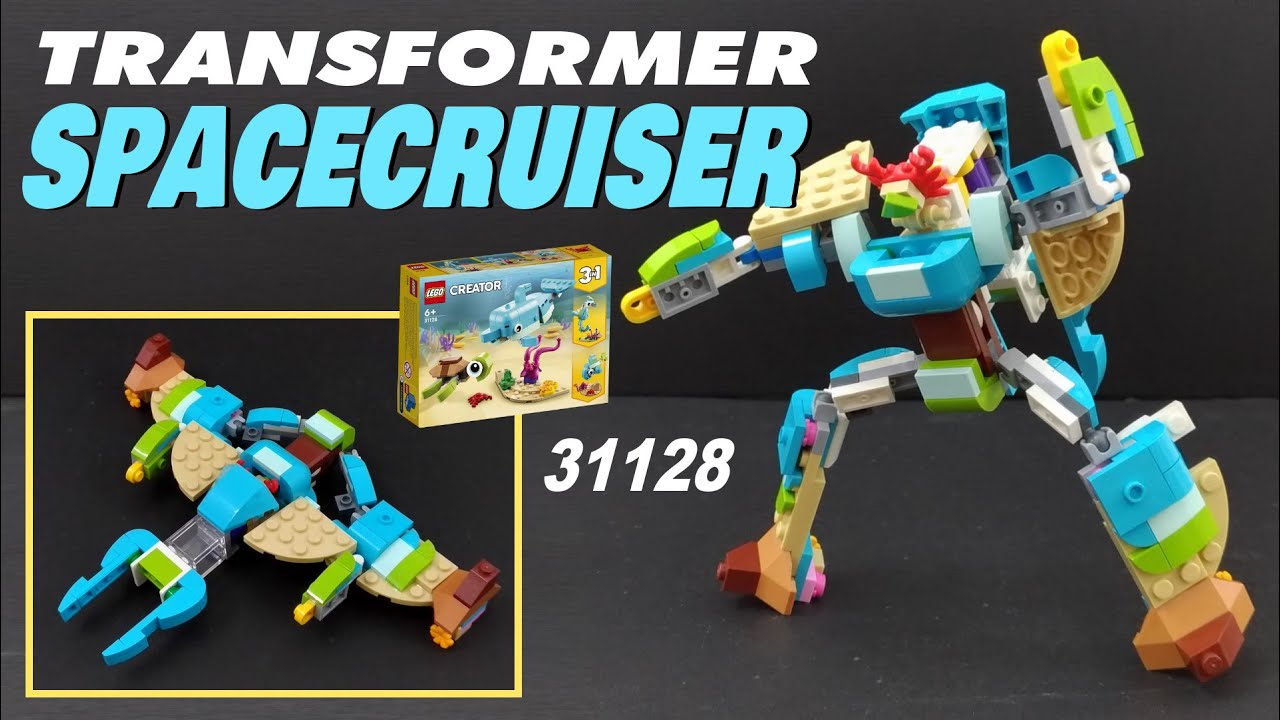 Let's build  Transformer Space Cruiser from LEGO Creator 31128 Dolphin and Turtle