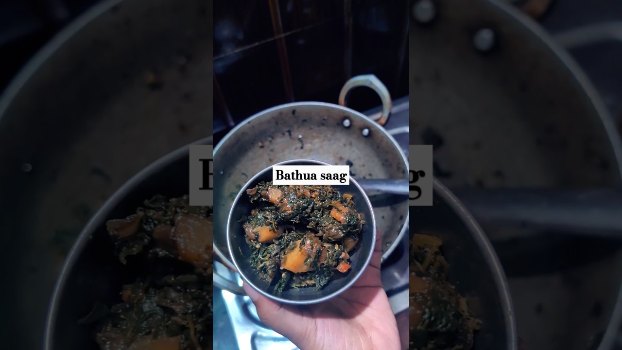 Bathua saag recipe | veggies | #shorts #food #bathuasaag #shortsfeed #viralvideo
