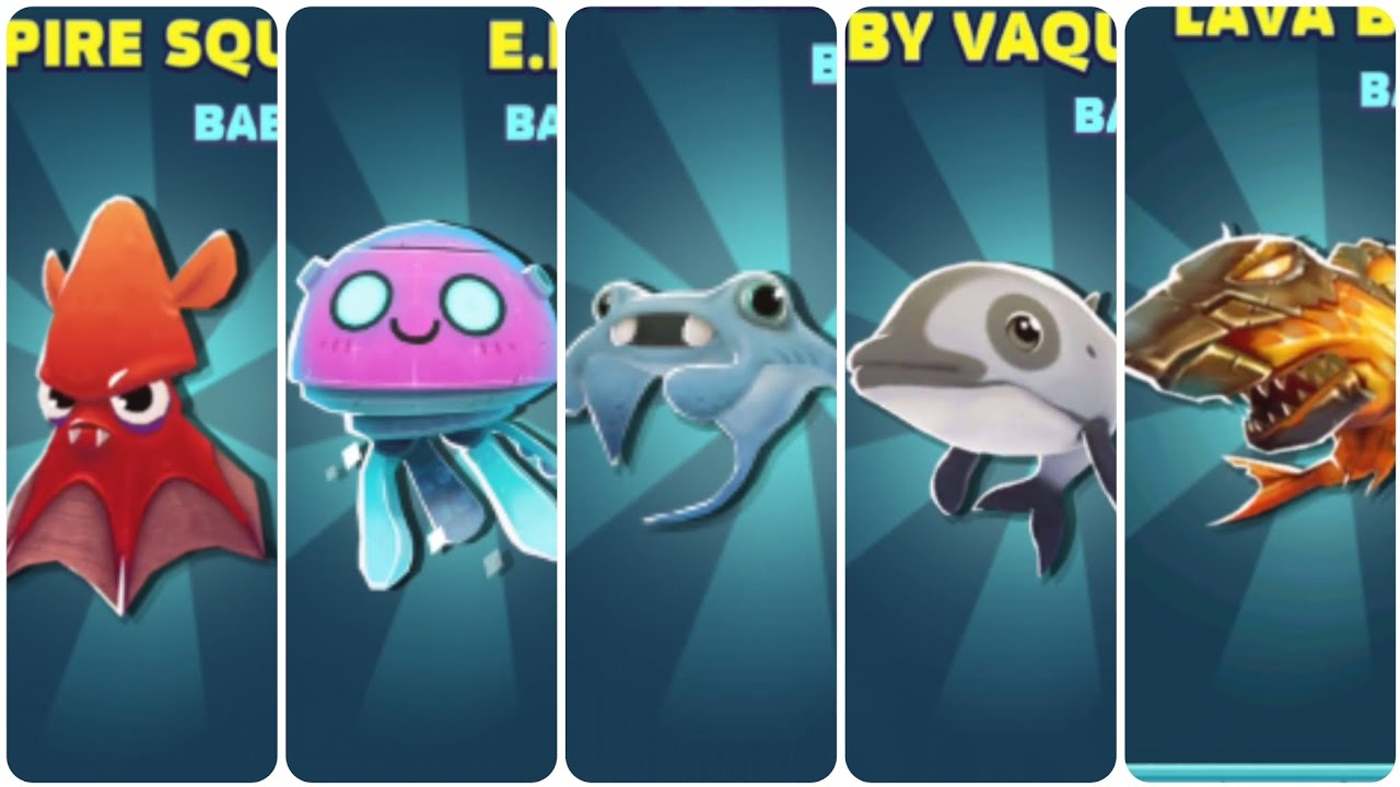 Top 10 baby mạnh nhất (part 1) - Hungry shark evolution.