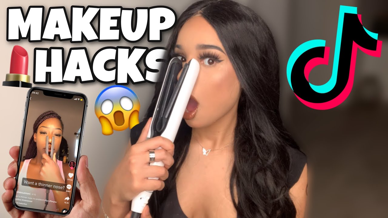 JE ME MAQUILLE UNIQUEMENT AVEC DES ASTUCES BEAUTÉ TIKTOK (WTF ÇA MARCHE VRAIMENT!!)