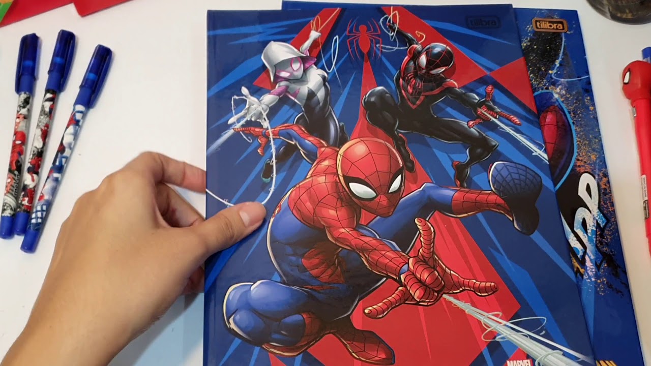 Kit escolar Tema Homem-Aranha