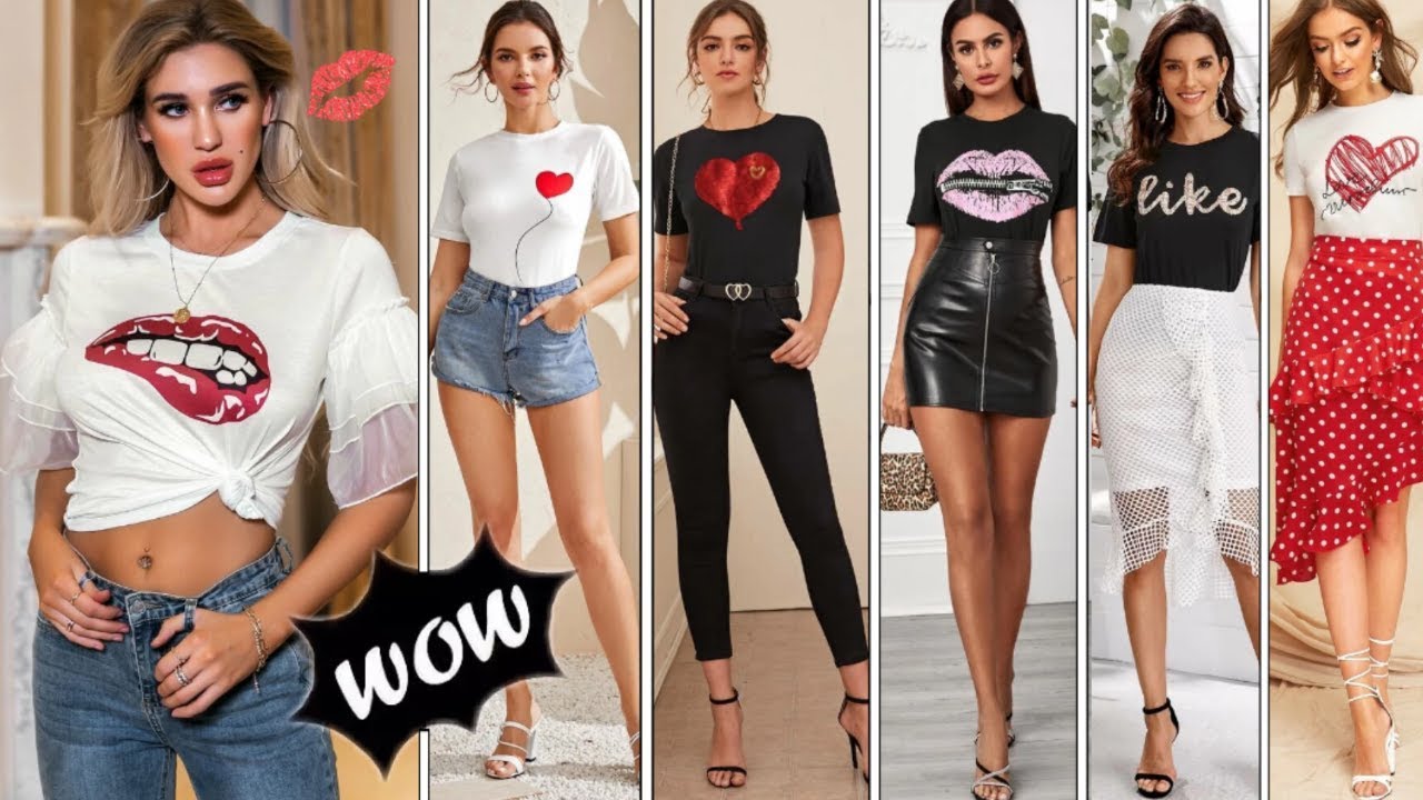 MODA MUJER 2020 👄LUCE TU CAMISETA PLAYERA CON ESTILO OUTFITS CASUALES  EN TENDENCIAS 2020