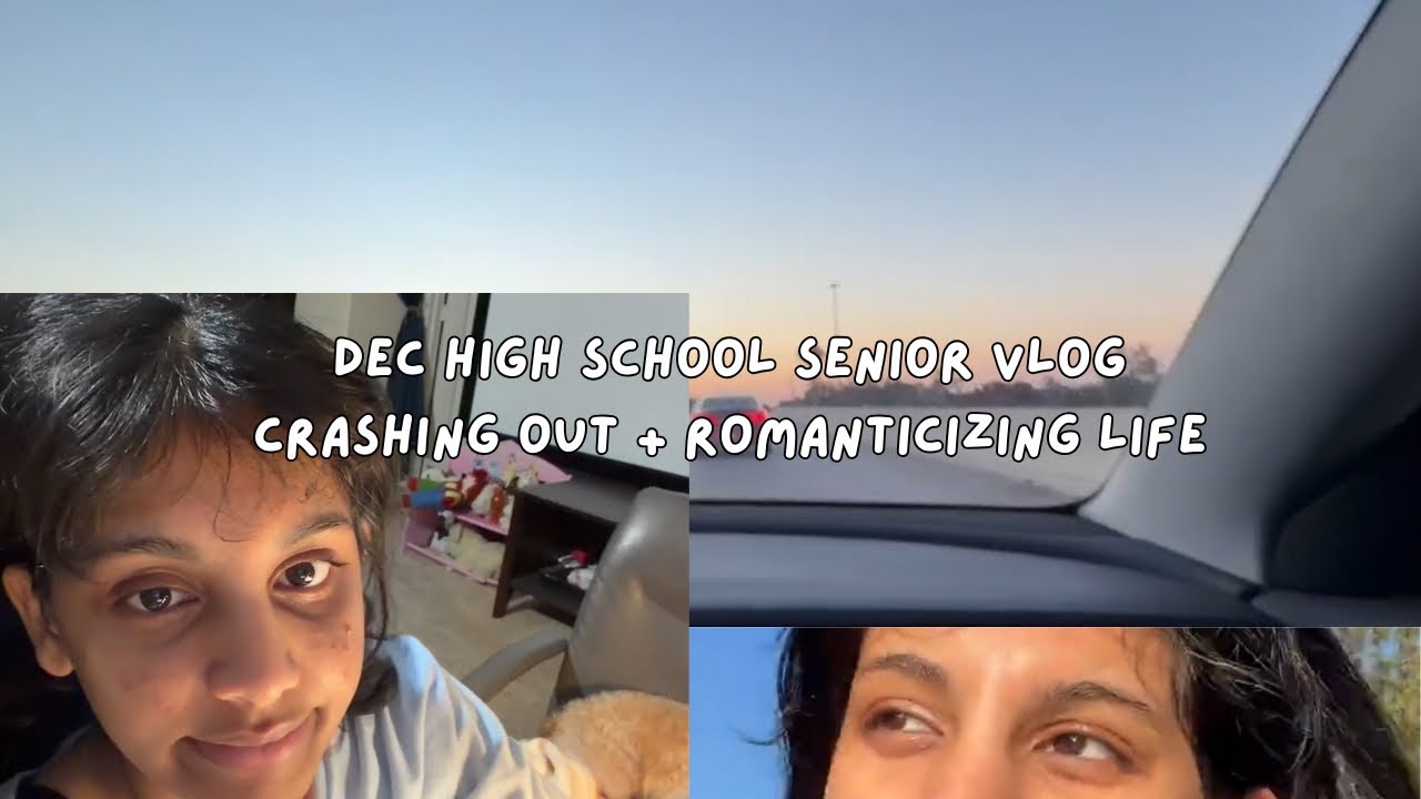 December Vlog Pt 1 | Crashing out, HS Mid-terms, eating, studying, working, romanticizing  life 