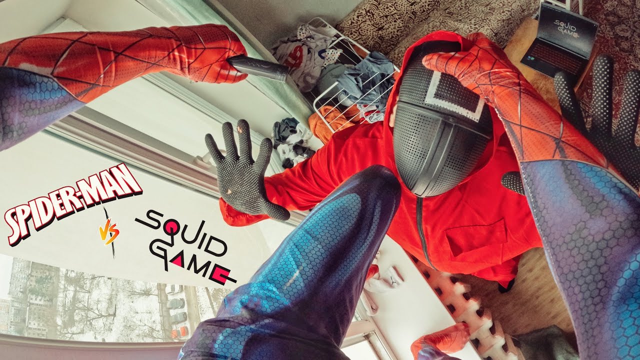 TOP 3 SPIDER-MAN Fights Off SQUID GAME PINK SOLDIERS (Action Parkour POV)