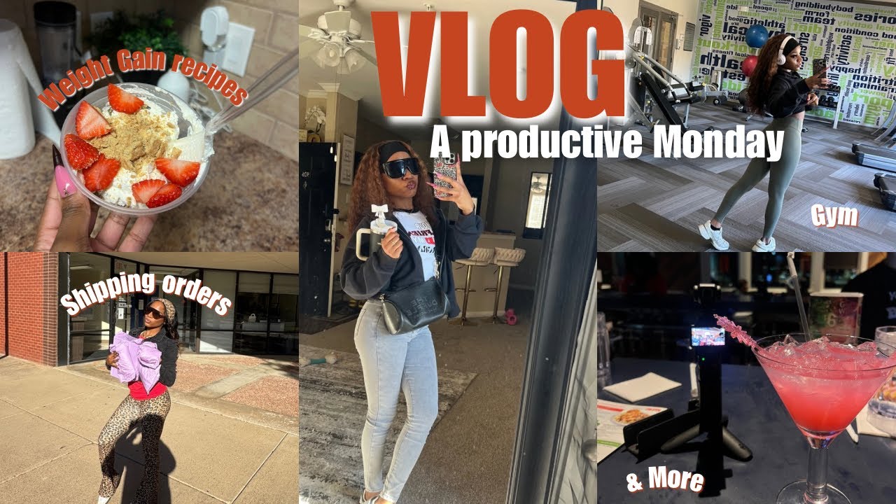 Spend a productive day with me | Gym | Weight gain recipes | Shipping orders & More 