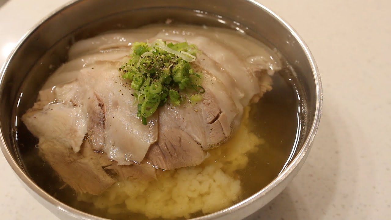 서늘한 날씨에 딱 좋은 뜨끈한 돼지곰탕/옥동식 스타일 돼지곰탕 만들기/