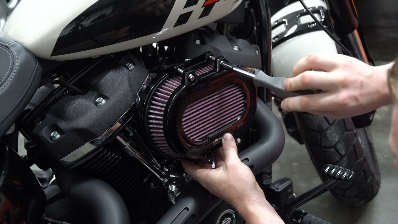HOW TO INSTALL SCREAMING EAGLE HARLEY DAVIDSON 114 VENTILATOR EXTREME COVER AND  AIR FILTER ELEMENT