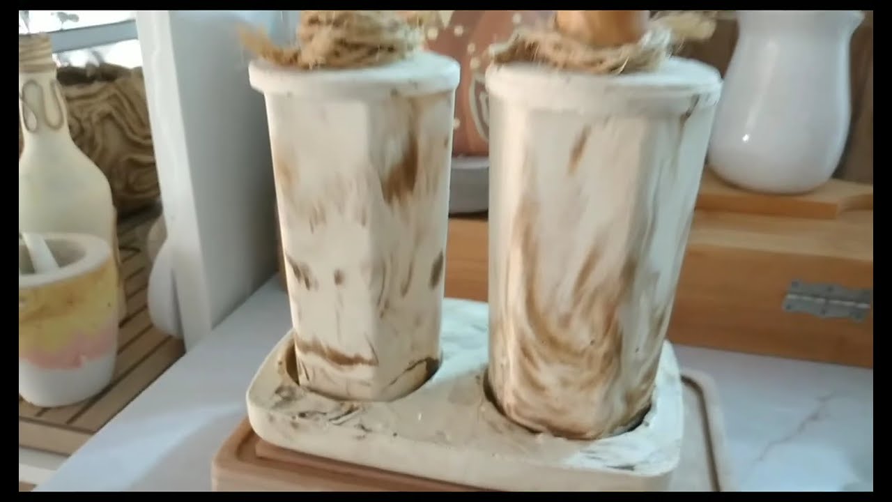 COMO FAZER KIT PARA BANHEIRO COM ARGAMASSA ACIII BRANCA | Faça você mesmo artesanato com cimento