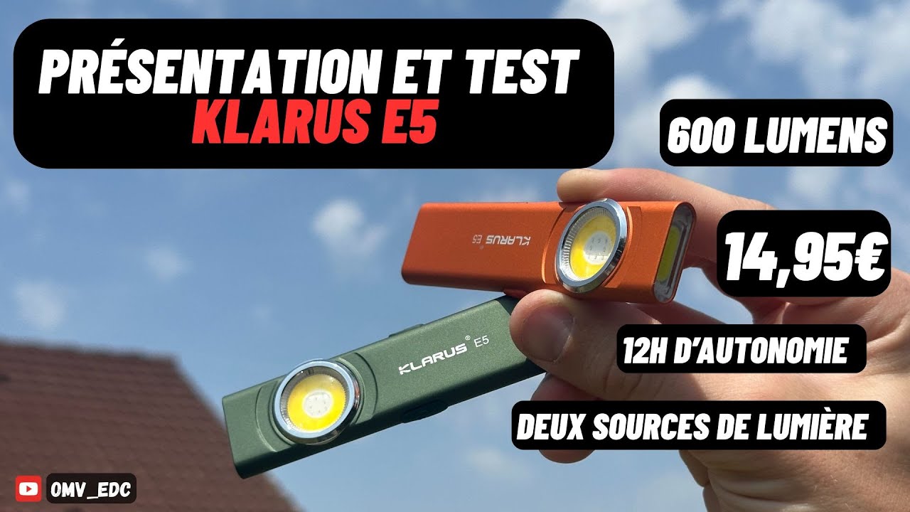 KLARUS E5 - présentation et test