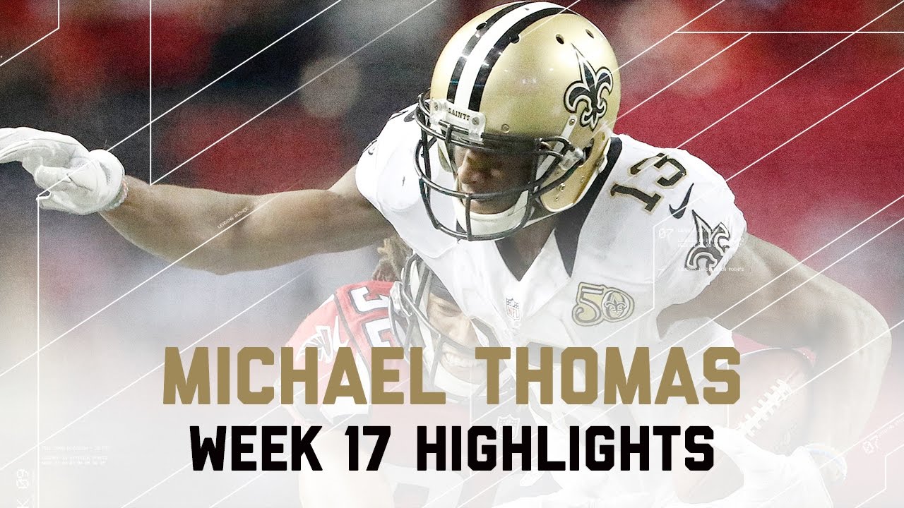 Michael Thomas 10 Catches for 156 Yards! | Saints vs. Falcons | NFL Week 17 Player Highlights