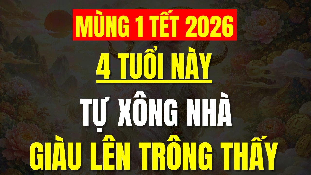 MÙNG 1 TẾT 2026, 4 Con Giáp TỰ XÔNG NHÀ Gia Chủ Đổi Đời Phát Tài, Tiền Bạc Ùn Ùn Kéo Về!