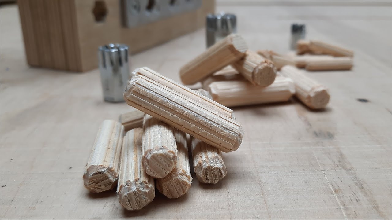 Make a Dowel with Grooves / Dowel Cutting JIG / How to make a Multi Size Dowel Maker