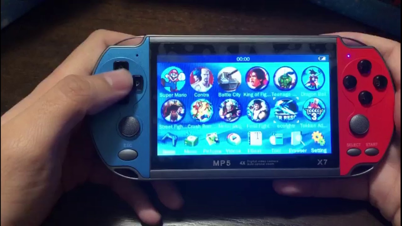 test console de jeux X7, 4.3 pouces, plusieurs jeux intégrés!!!