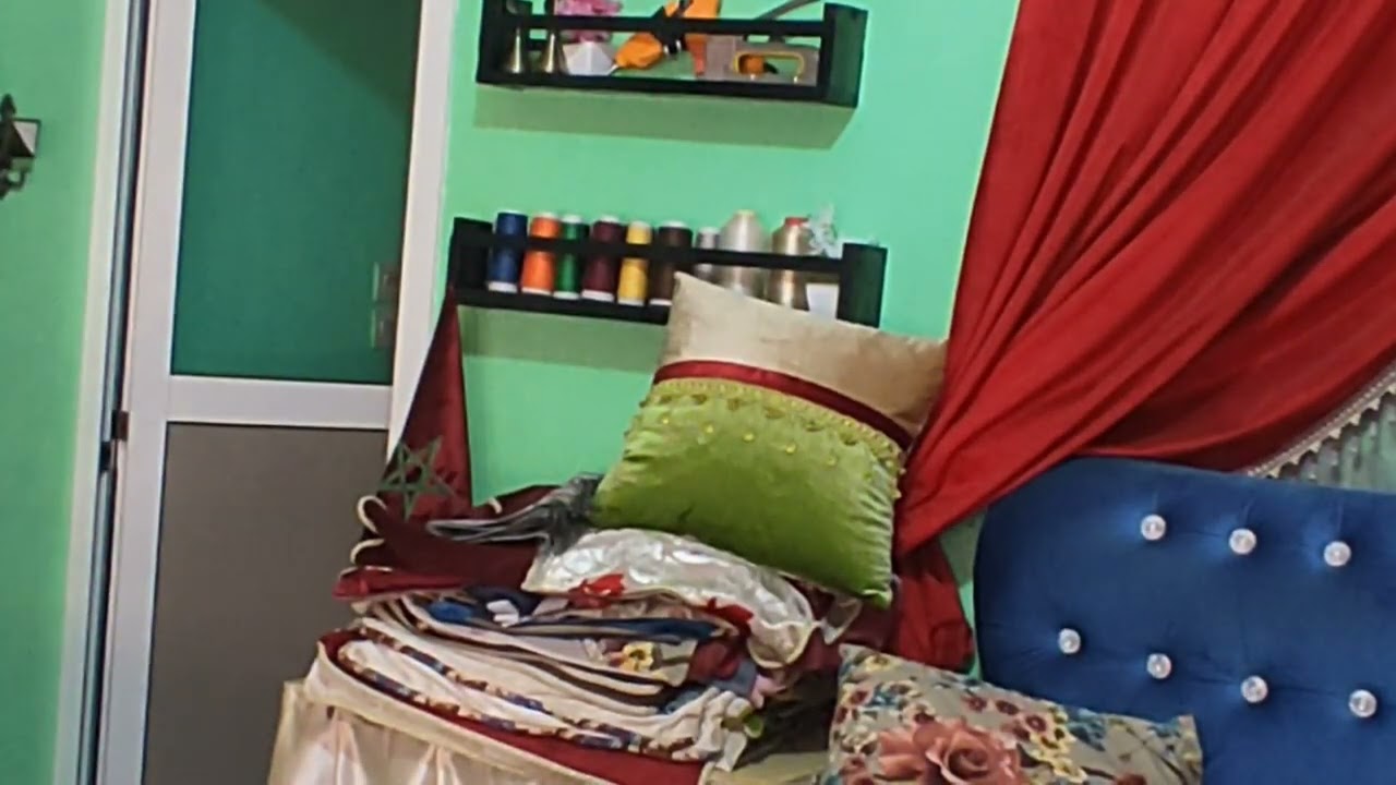 خياطة غشاء كرسي بسهولة ❤️🫰 #decor #diy #decoration #sewing #design #الشعب_الصيني_ماله_حل 