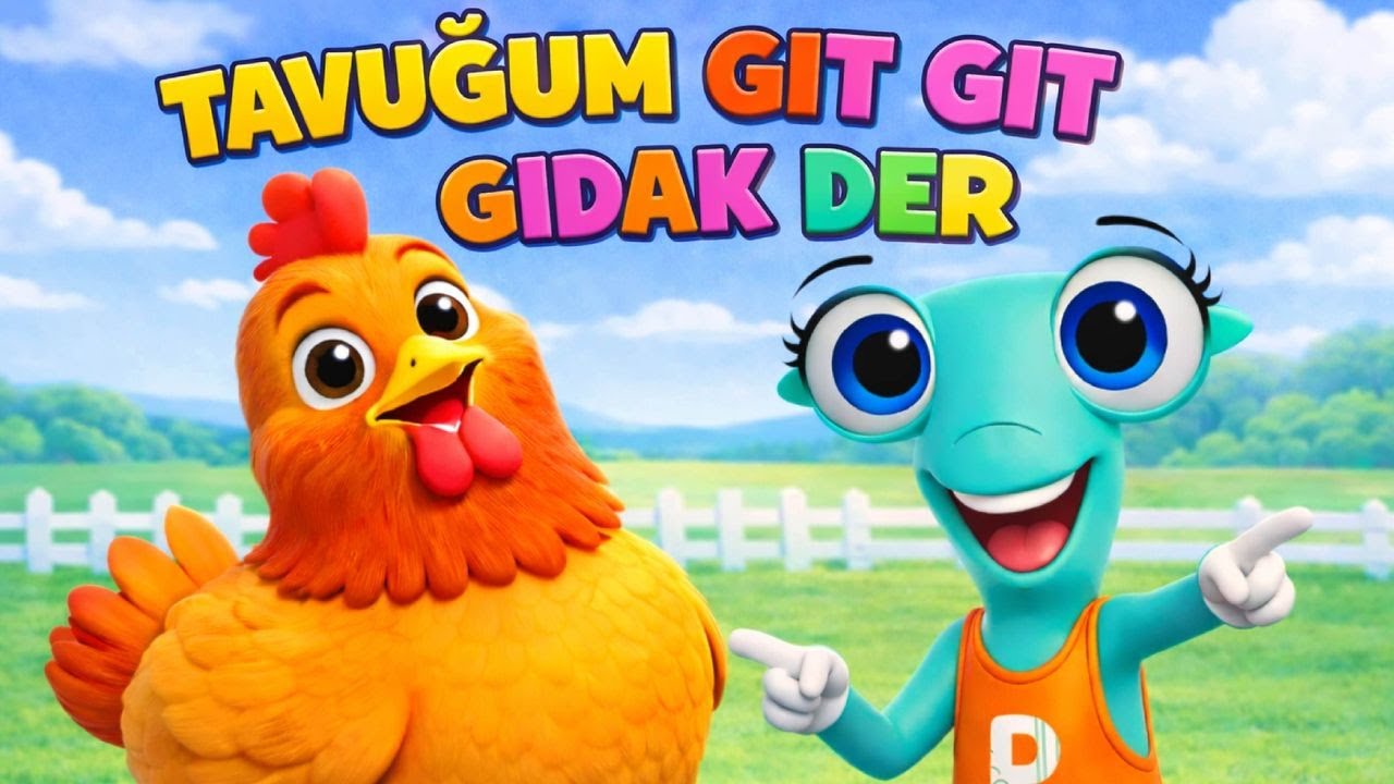 Tavuğum Gıt Gıt Gıdak Der | En Güzel Bebek ve Çocuk Şarkıları | Çizgi Film