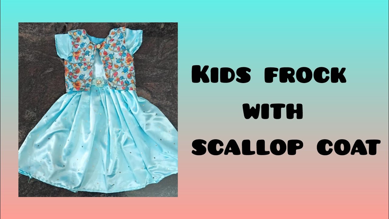 Kids frock with scallop coat cutting in tamil @ms_designing