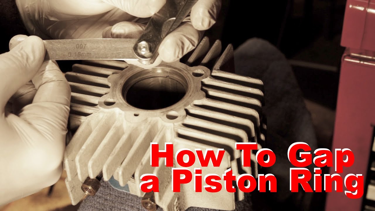 How to gap a piston ring properly
