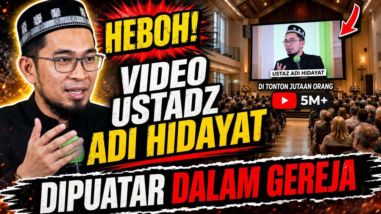 DETIK-DETIK VIDEO UST ADI HIDAYAT DIPUTAR DALAM GEREJA