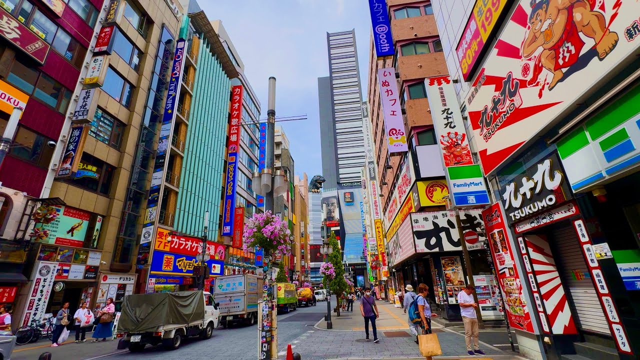 [4K] Walking Tour From Shinjuku to Shin-Okubo. Tokyo, Japan.