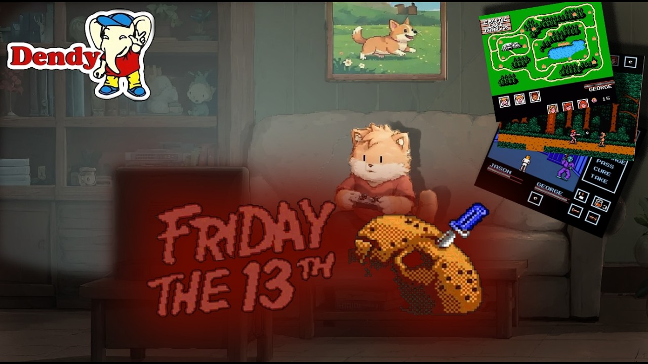 Прохождение Friday the 13th  Dendy режим в День неоднократного рождения Джейсона Вурхиса