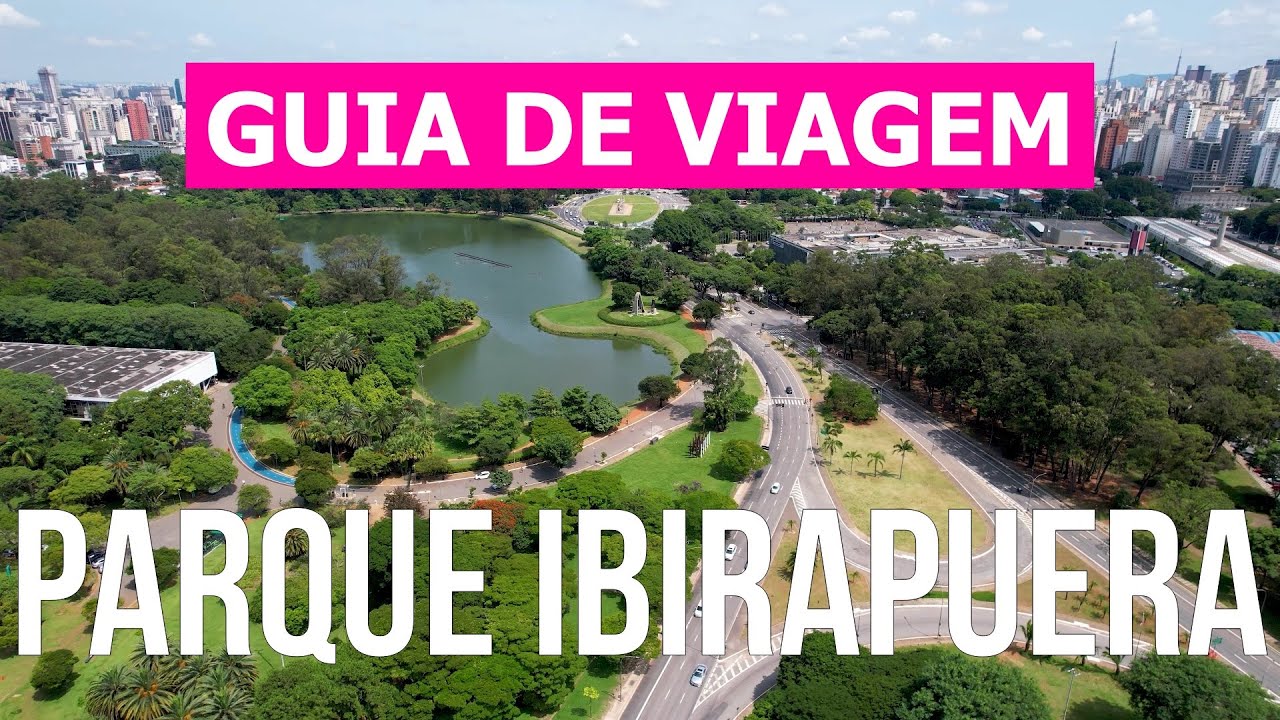 Parque Ibirapuera em 4k. Brasil, S&atilde;o Paulo para visitar