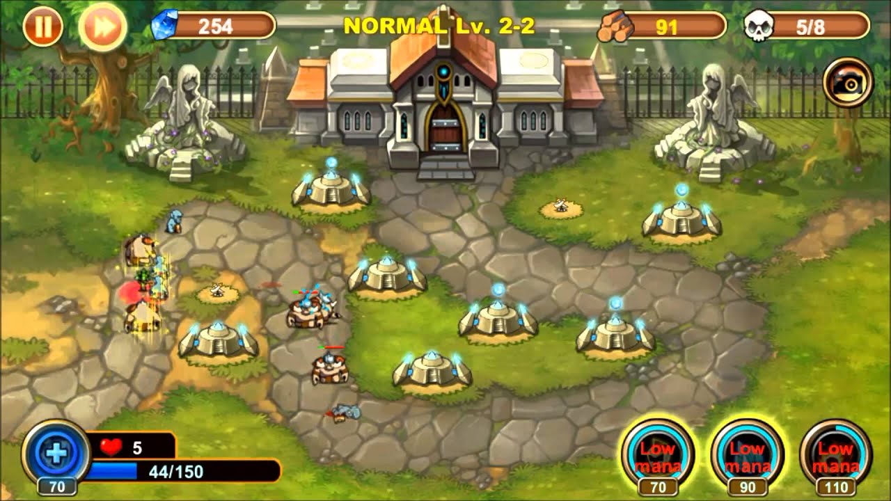 Castle Defense 2-2 Walkthrough, Normal, 3 Stars!