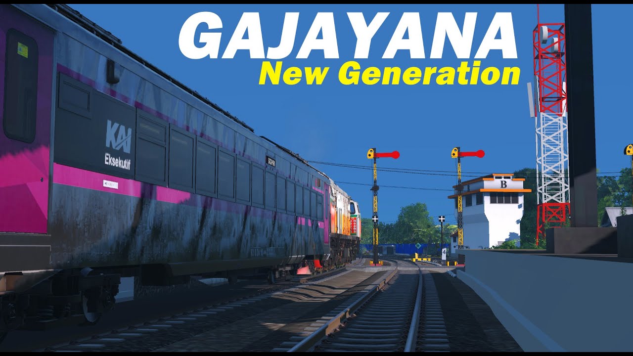 Dinas KA GAJAYANA New Generation Terbaru | Malang - Kertosono | Trainz Simulator Indonesia