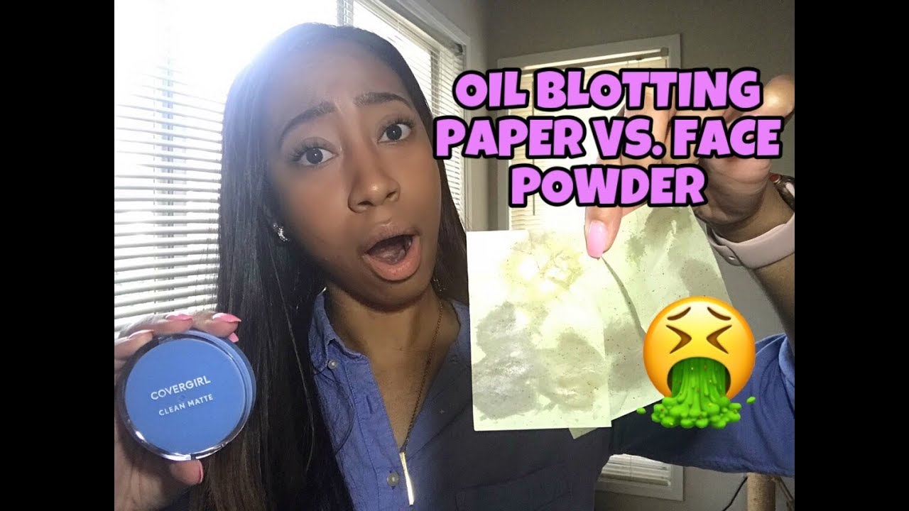 SUPER OILY SKIN | Oil Blotting Paper vs. Face Powder 🤮