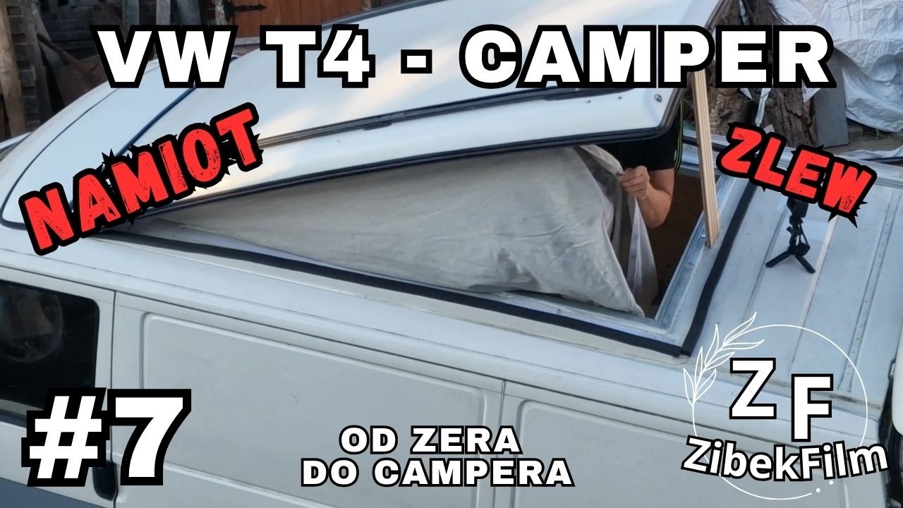 ​Namiot na Dachu Gotowy! Zlew, Szafki Zamknięte + Błyskawiczna parapetówka, Budowa Kampera VW T4
