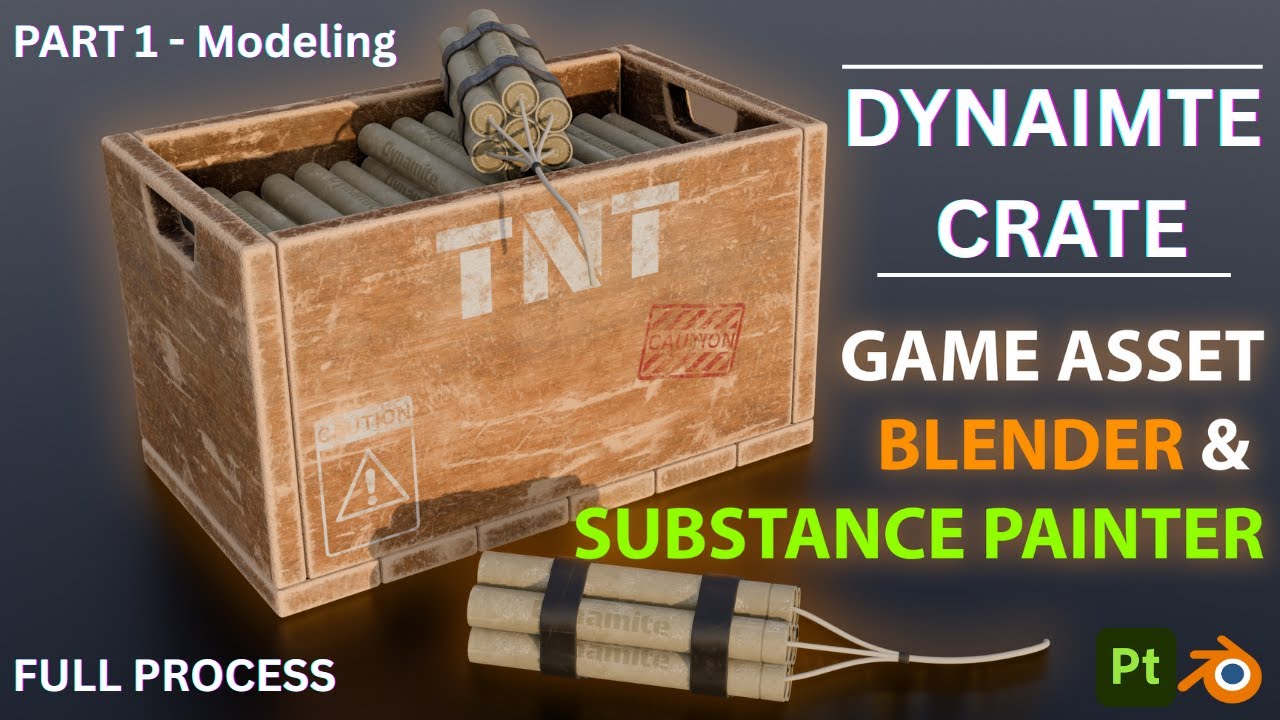 Creating Game Assets in Blender & Substance Painter | Part 1 – Modeling