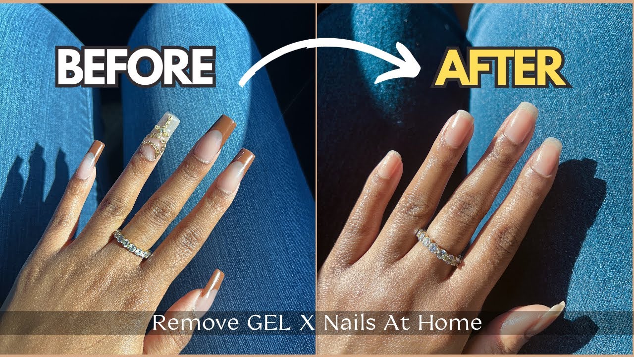 HOW TO REMOVE GELX NAILS AT HOME (Beginner Friendly Step by Step Tutorial)