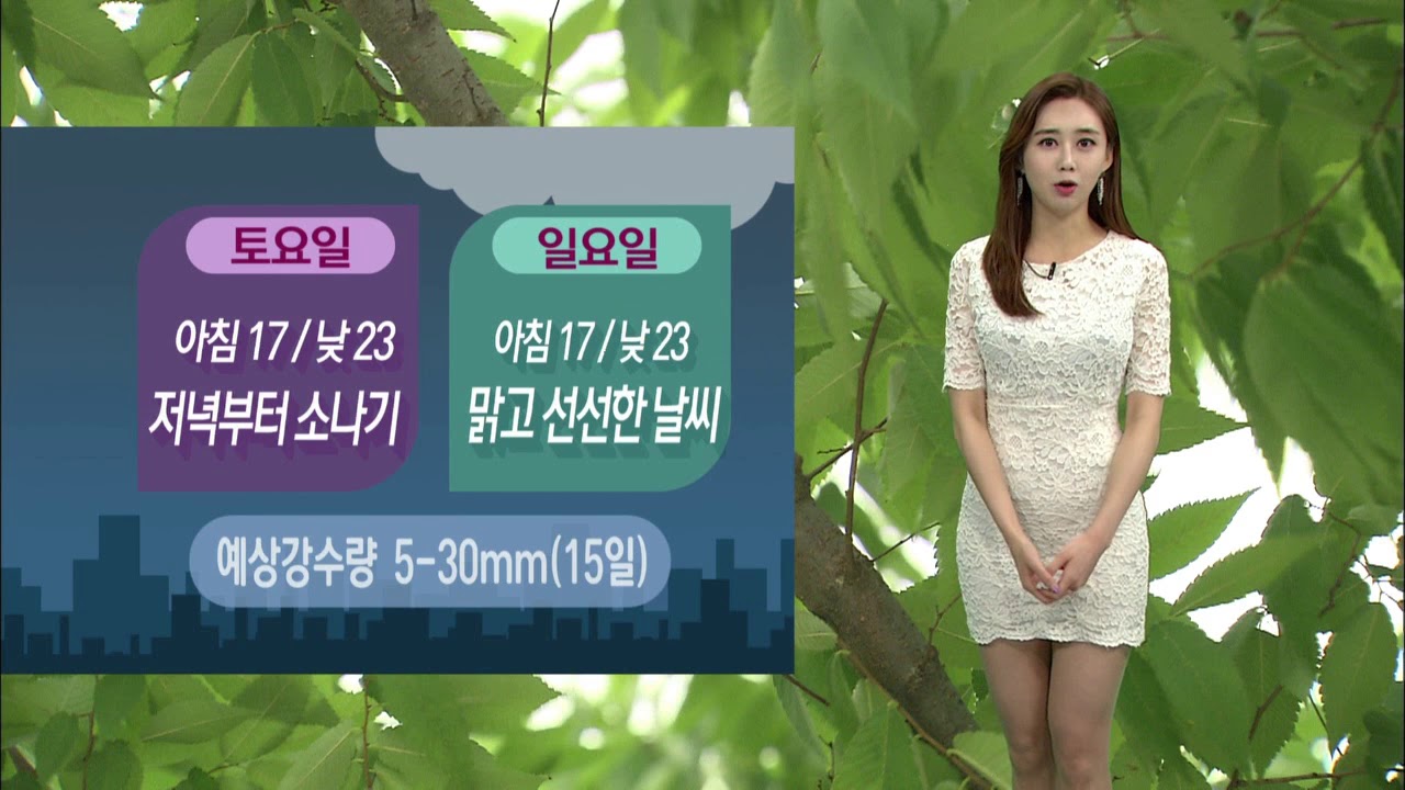 기상캐스터 박지영의 2019년 6월 14일 날씨정