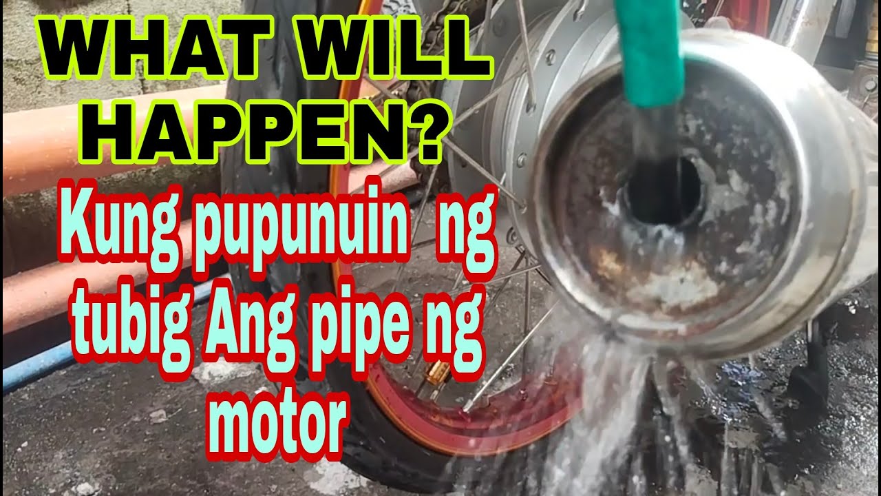 EXPERIMENT WATER  to MOTOR EXHAUST