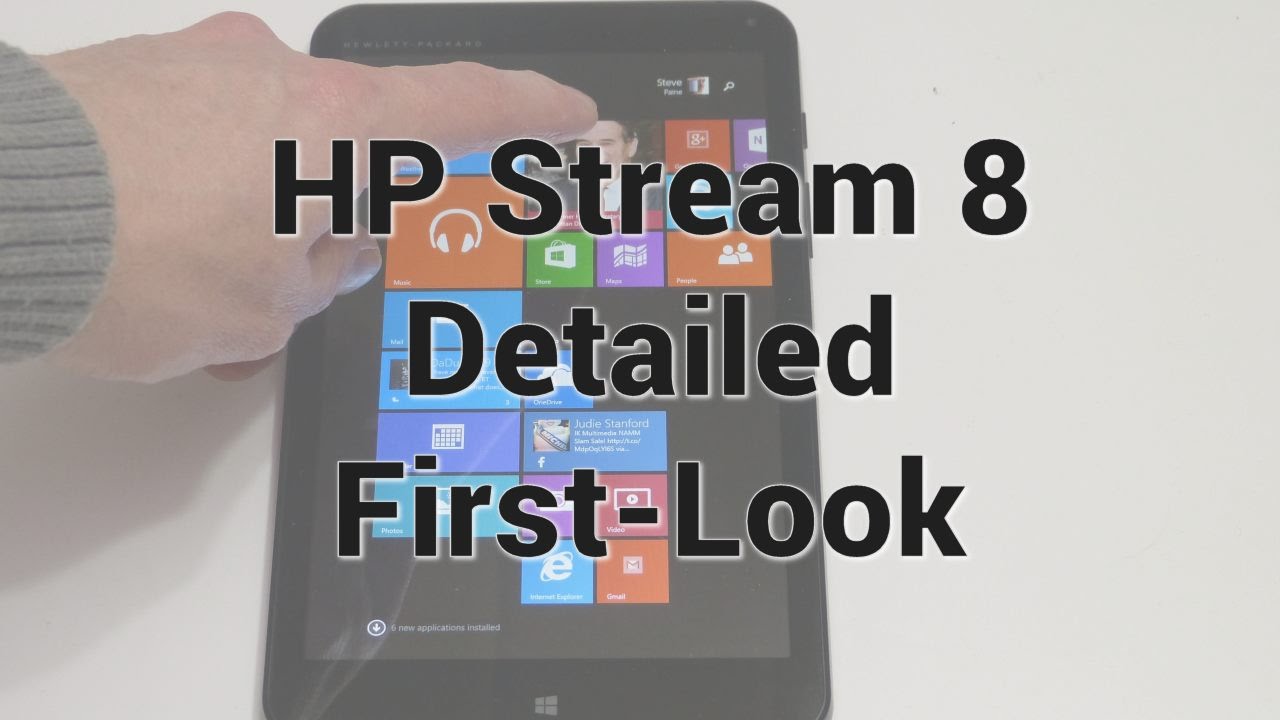 Подробный первый взгляд на HP Stream 8 (длинный)