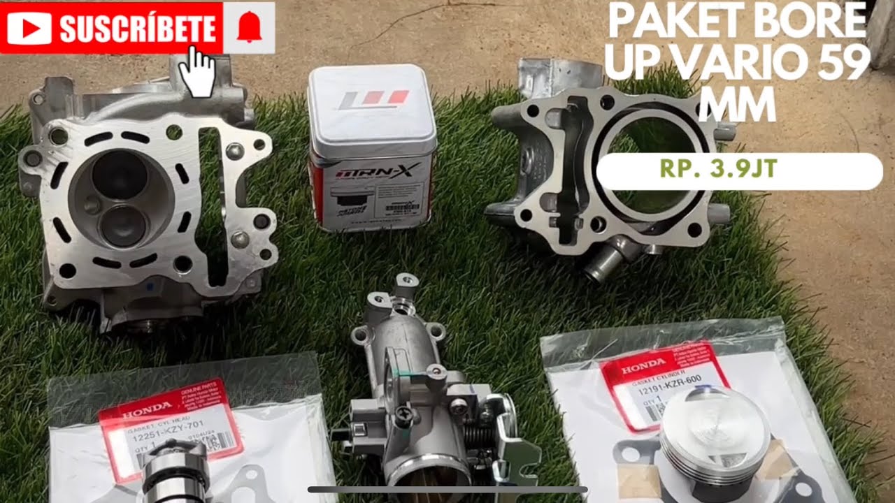 PAKET BORE UP VARIO 125 150 59  SPEK ANDALAN KITA HEAD PORTING FLOW