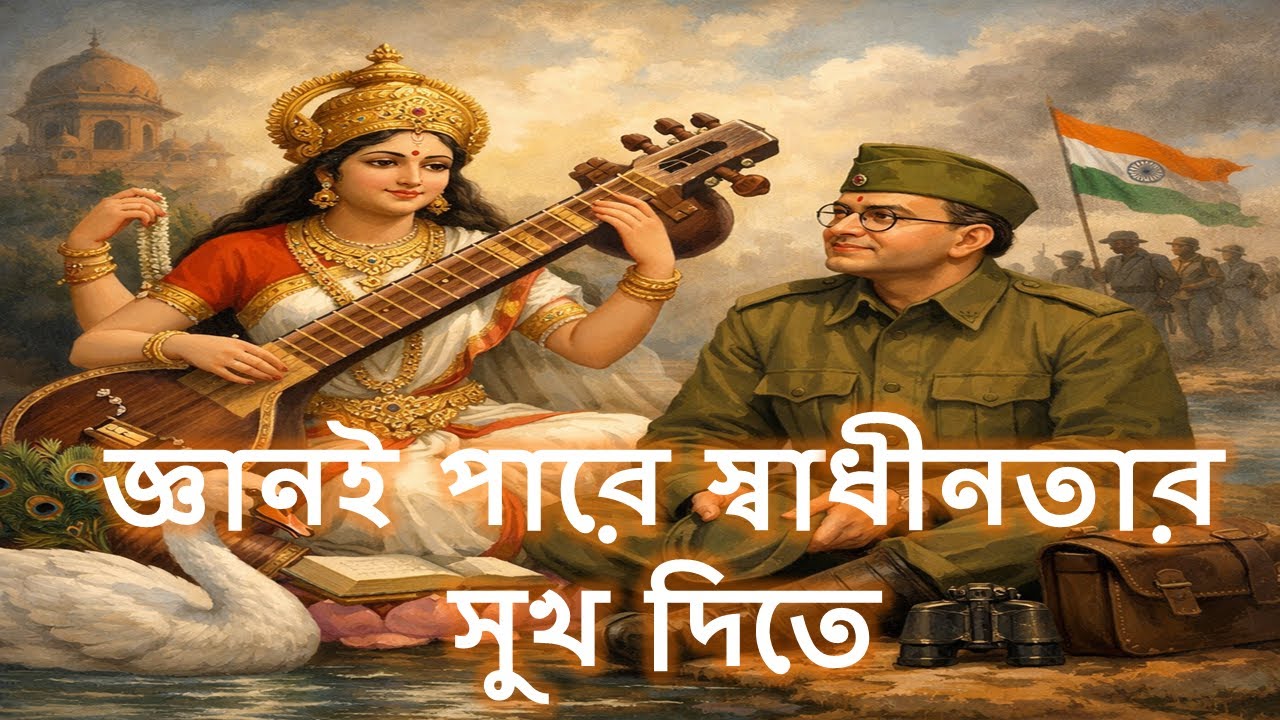 “জ্ঞানই পারে স্বাধীনতার সুখ দিতে”।। সরস্বতী দেবী ও নেতাজি সুভাষচন্দ্র বসু মেলবন্ধন।।