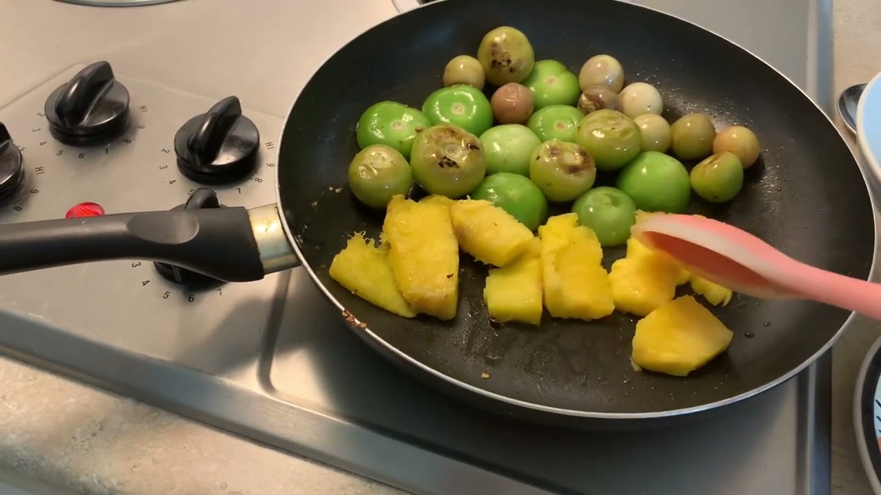Salsa de chile de árbol con piña #salsadechiledearbolconpiña #comida #explore