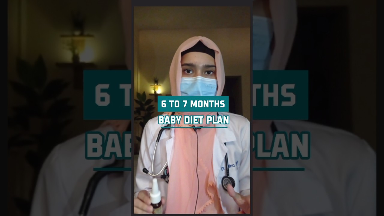 6 to 7 MONTH BABY ka diet schedule #drhinabaig #shorts #motherhood #newborn #baby #trending#babyfood