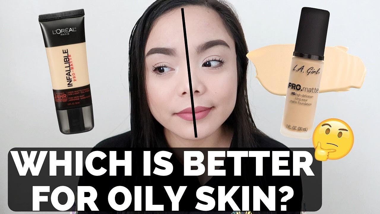BATTLE OF FOUNDATIONS FOR OILY SKIN: L'OREAL INFALLIBLE PRO-MATTE VS. L.A GIRL PRO-MATTE